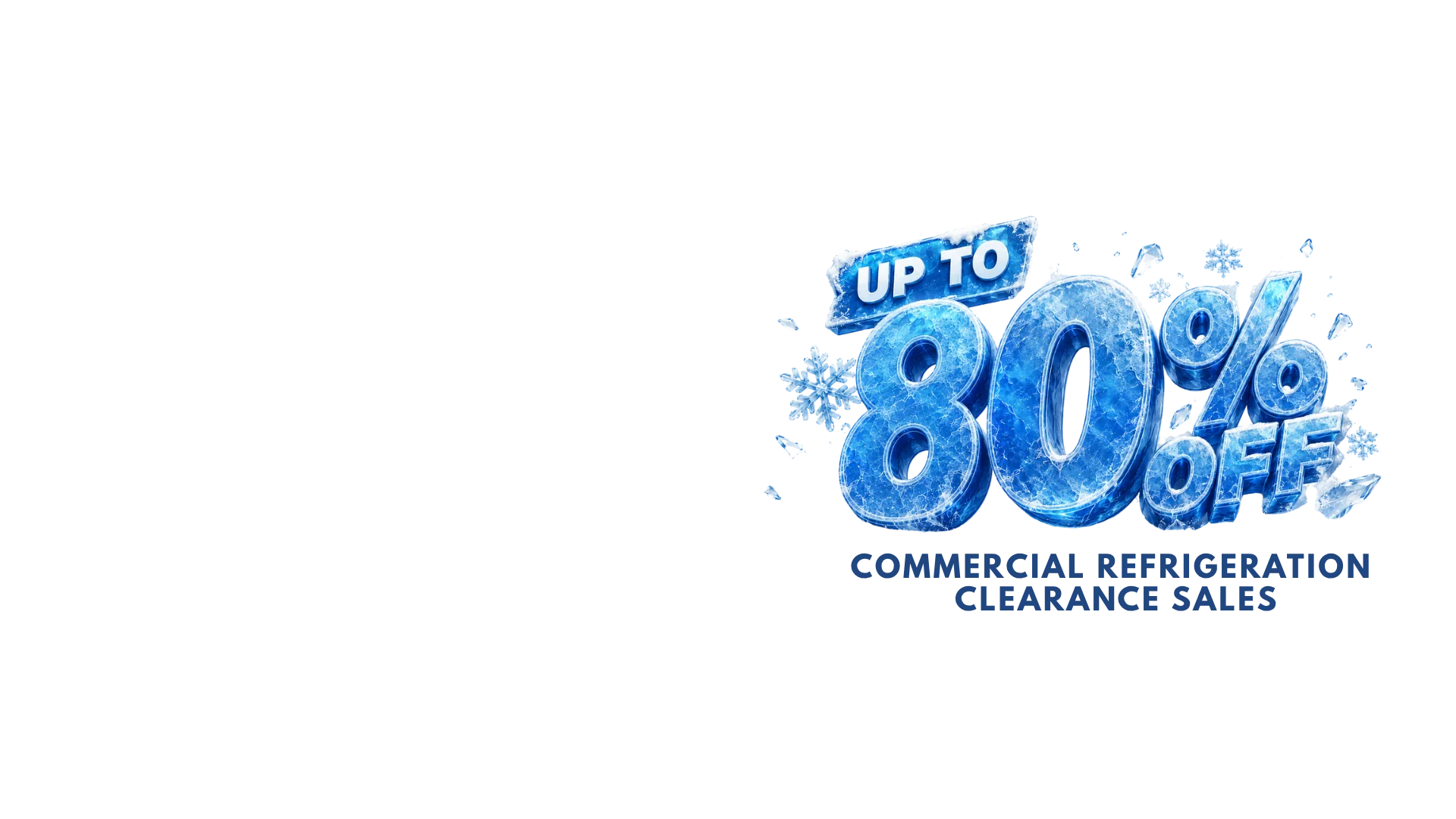 Commercial refrigeration clearance sale in Singapore with discounts up to 80%