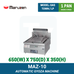 MAZ-10 Maruzen Automatic Gas Tabletop Gyoza Grill Machine | Ty Innovations