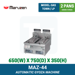 MAZ-44 Maruzen Automatic Gas Tabletop Gyoza Grill Machine | Ty Innovations