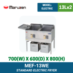 MEF-13WE Maruzen Electric Deep Fryer | Ty Innovations