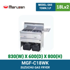 MGF-C18WK Maruzen Gas Deep Fryer | Ty Innovations