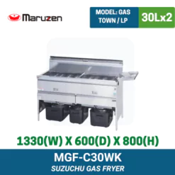MGF-C30WK Maruzen Gas Deep Fryer | Ty Innovations