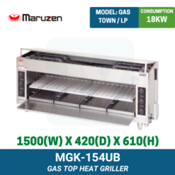 MGK-154UB Maruzen Gas Top Heat Griller | Ty Innovations