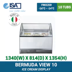 BERMUDA VIEW 10 ISA Ice Cream Display | TY Innovations