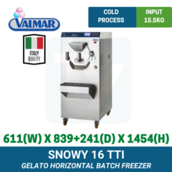Snowy 16 TTi Valmar Horizontal Batch Freezer | TY Innovations