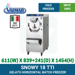 Snowy 18 TTi Valmar Horizontal Batch Freezer | TY Innovations