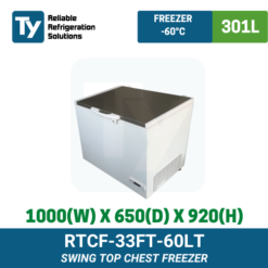 RTCF-33FT-60LT Swing Top Chest Freezer | TY Innovations