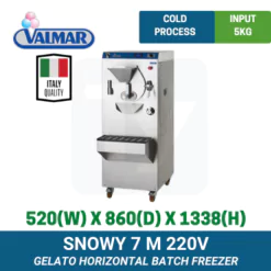 Snowy 7 M 220V Valmar Horizontal Batch Freezer | TY Innovations