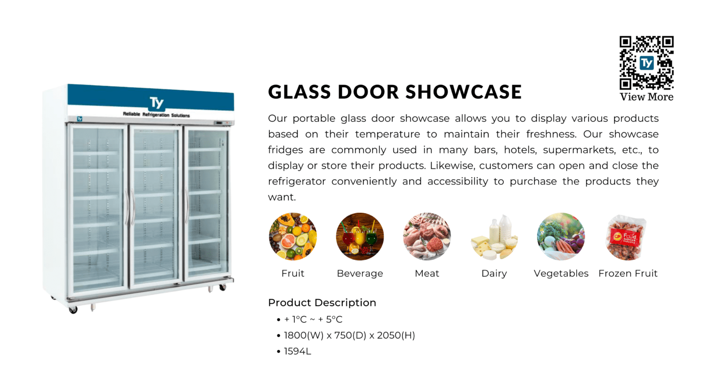 Glass Door Showcase | Ty
