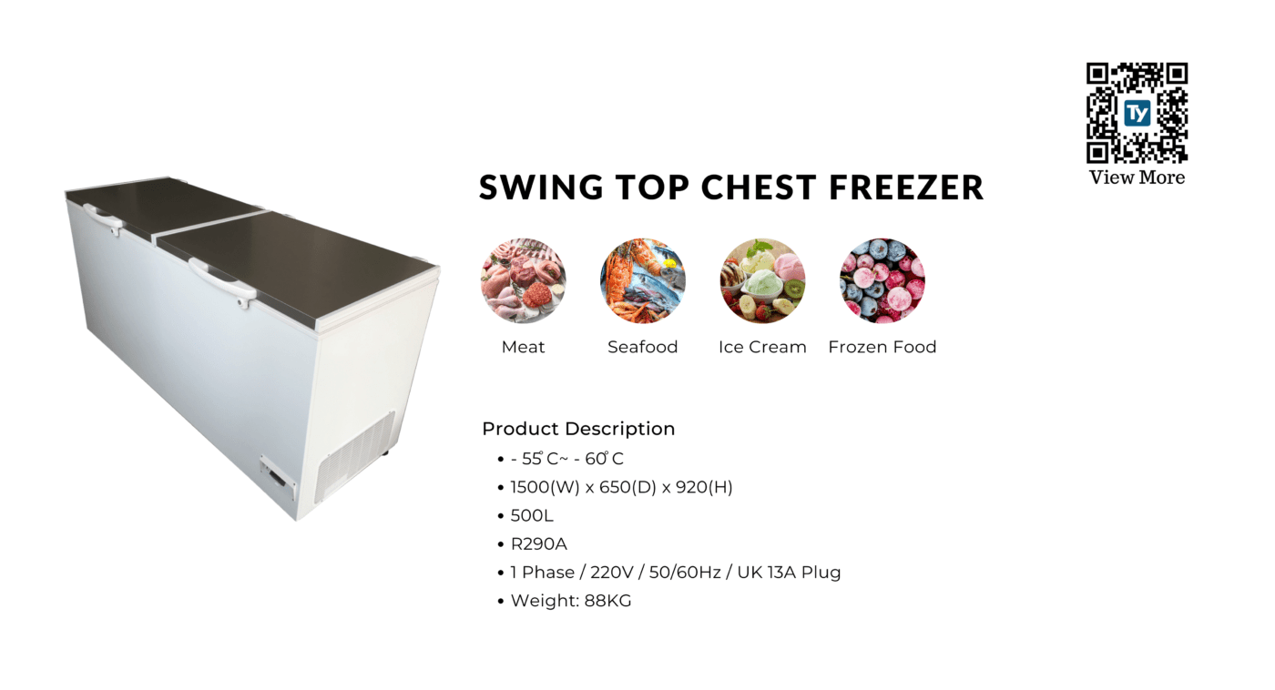Swing Top Chest Freezer | Ty Innovations