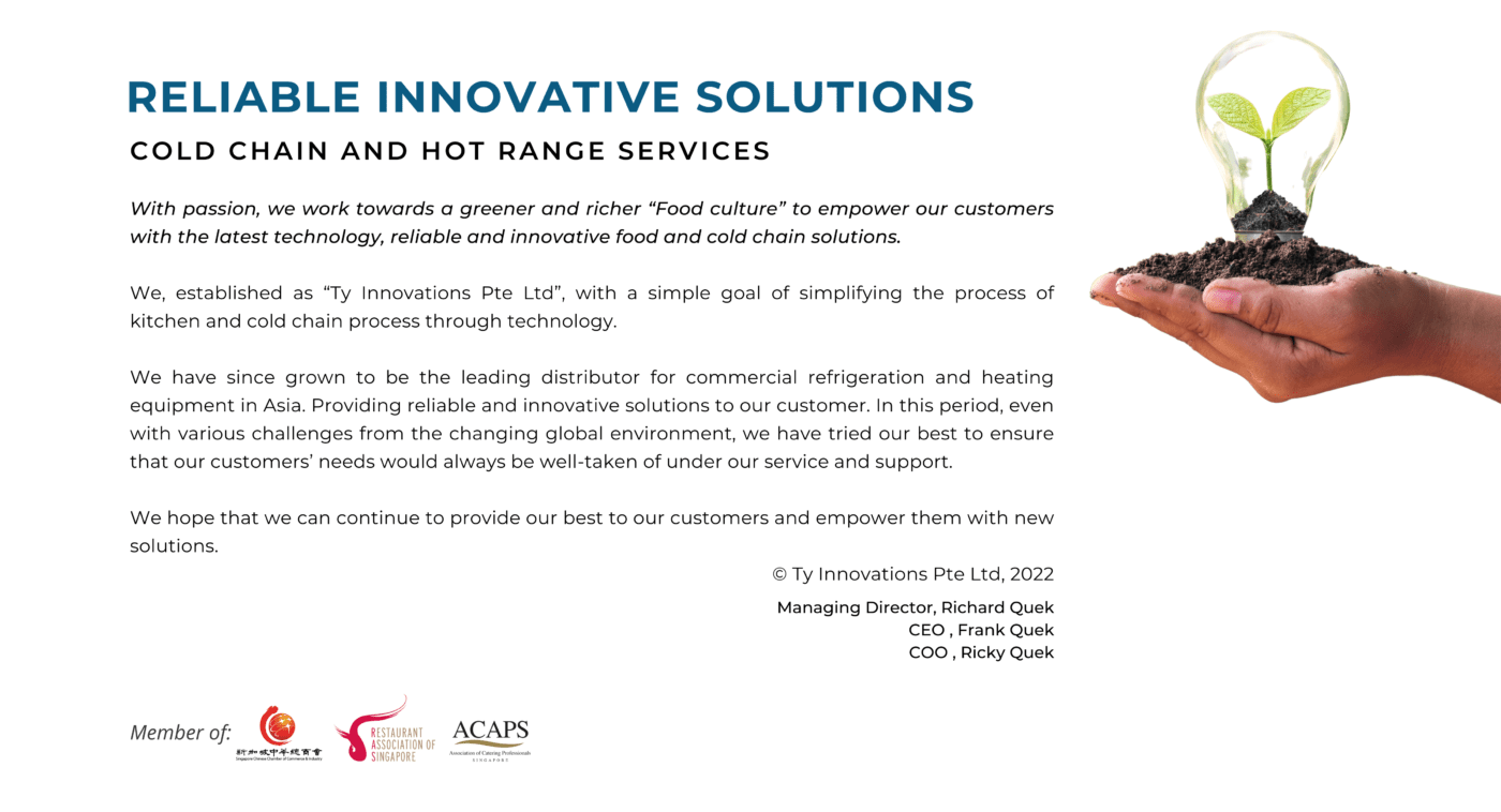 Ty Innovations Solutions | Commercial Refrigeration in Singapore