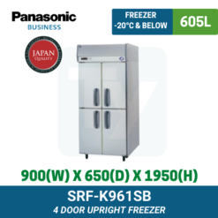 SRF-K961SB Panasonic Upright Freezer | TY Innovations