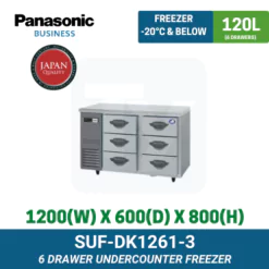 SUF-DK1261-3 Panasonic Drawer Undercounter Freezer | TY Innovations