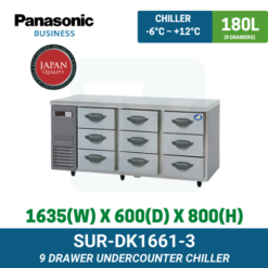 SUR-DK1661-3 Panasonic Drawer Undercounter Chiller | TY Innovations