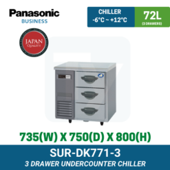 SUR-DK771-3 Panasonic Drawer Undercounter Chiller | TY Innovations