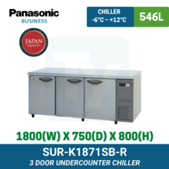 SUR-K1871SB-R Panasonic Undercounter Chiller | TY Innovations