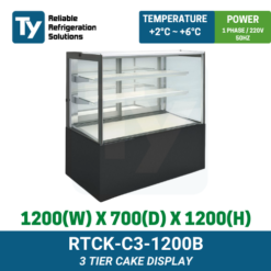 RTCK-C3-1200B Ty Cake Case Display | TY Innovations