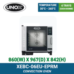 XEBC-06EU-EPRM UNOX BAKERTOP Convection Oven | TY Innovations