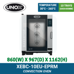 XEBC-10EU-EPRM UNOX BAKERTOP Convection Oven | TY Innovations