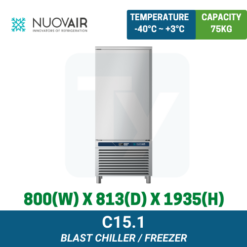 C15.1 Nuovair Compact Line Blast Chiller/Freezer | TY Innovations
