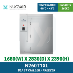 N260T1XL Nuovair Industry Line Blast Chiller/Freezer | TY Innovations