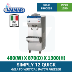 Simply 12 Quick Valmar Vertical Batch Freezer | TY Innovations