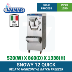 Snowy 12 Quick Valmar Horizontal Batch Freezer | TY Innovations