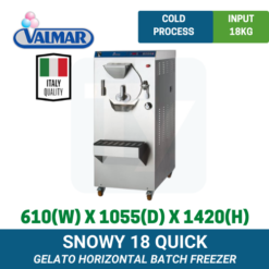 Snowy 18 Quick Valmar Horizontal Batch Freezer | TY Innovations