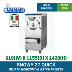 Snowy 27 Quick Valmar Horizontal Batch Freezer | TY Innovations