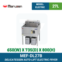 MEF-DL27B Maruzen Electric Fryer | Ty Innovations