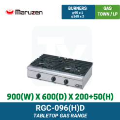 RGC-096(H)D Maruzen Gas Tabletop Range | Ty Innovations