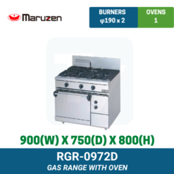 RGR-0972D Maruzen Gas Range with Oven | Ty Innovations